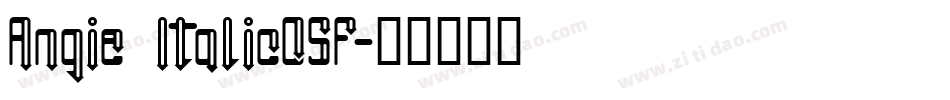 Angie ItalicOSF字体转换
